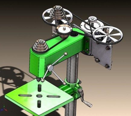 Drill Press Reduction kit, 16:1 ratio, 1/2 belts - Rogue Fabrication