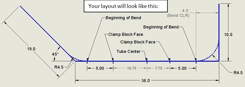 Tube Bending Instructions Chart