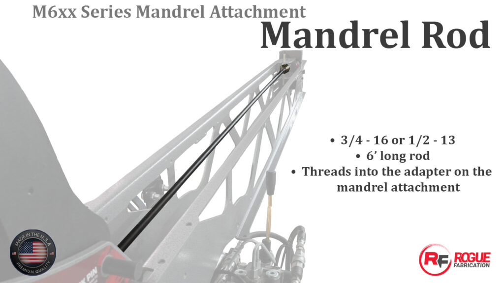 Mandrel Attachment for M600 Tubing Bender, Version 2.0 - Rogue Fabrication