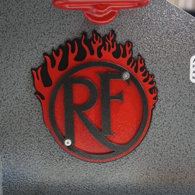 Black Backer, Red Flame With Black Logo Unedited