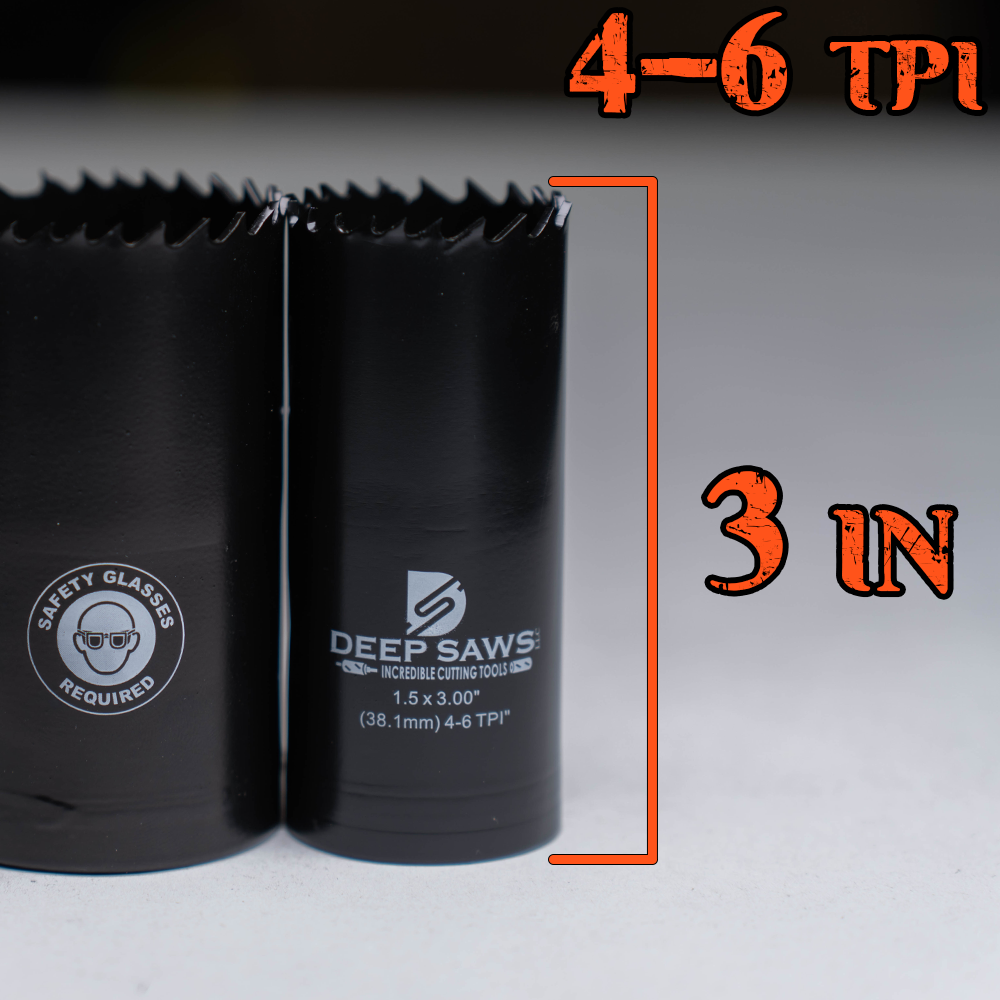 3 deep hole on sale saw