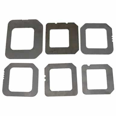 Square Dimple Die Stencil White Background