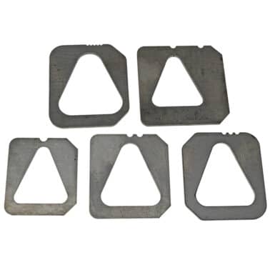 Triangle Dimple Die Stencil White Background